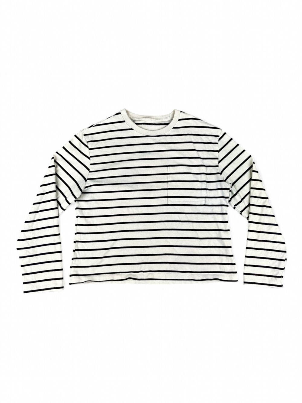 Abercrombie & Fitch Striped Long Sleeve Pocket Tee S